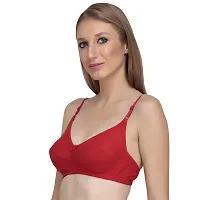 Liigne Women Non Padded Bra - Made of Pure Cotton Full Coverage Non Wired Seamless Pushup Soft Cup for T-Shirt Saree Dress Sports Garment for Daily Use Everyday-thumb1