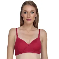 Liigne Women Non Padded Bra - Made of Pure Cotton Full Coverage Non Wired Seamless Pushup Soft Cup for T-Shirt Saree Dress and for Everyday-thumb3