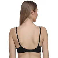 Liigne Women Padded Bra - Made of Pure Cotton Full Coverage Non Wired Seamless Pushup Soft Cup for T-Shirt Saree Dress Sports Garment for Daily Use Everyday-thumb3