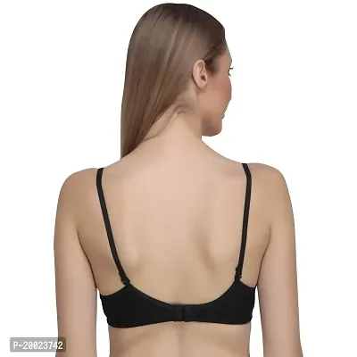 Liigne Women Padded Bra - Made of Pure Cotton Full Coverage Non Wired Seamless Pushup Soft Cup for T-Shirt Saree Dress Sports Garment for Daily Use Everyday-thumb4