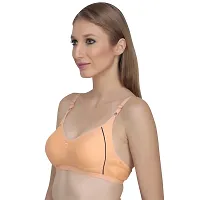 Liigne Women Non Padded Bra - Made of Pure Cotton Full Coverage Non Wired Seamless Pushup Soft Cup for T-Shirt Saree Dress Sports Garment for Daily Use Everyday-thumb4