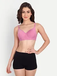 Liigne Women Non Padded Bra - Made of Pure Cotton Full Coverage Non Wired Seamless Pushup Soft Cup for T-Shirt Saree Dress and for Everyday-thumb2