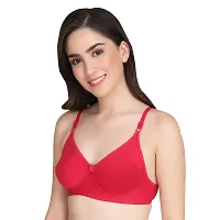 Liigne Women Non Padded Bra - Made of Pure Cotton Full Coverage Non Wired Seamless Pushup Soft Cup for T-Shirt Saree Dress Sports Garment for Daily Use Everyday-thumb3