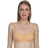 Liigne Women Non Padded Bra - Made of Pure Cotton Full Coverage Non Wired Seamless Pushup Soft Cup for T-Shirt Saree Dress Sports Garment for Daily Use Everyday-thumb1