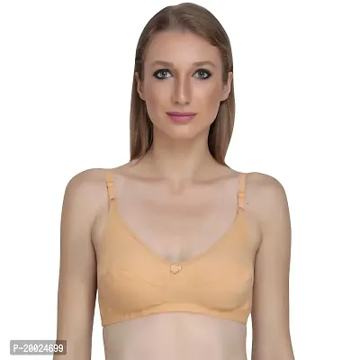 Liigne Women Non Padded Bra - Made of Pure Cotton Full Coverage Non Wired Seamless Pushup Soft Cup for T-Shirt Saree Dress Sports Garment for Daily Use Everyday-thumb2