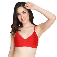 Liigne Women Non Padded Bra - Made of Pure Cotton Full Coverage Non Wired Seamless Pushup Soft Cup for T-Shirt Saree Dress Sports Garment for Daily Use Everyday-thumb2