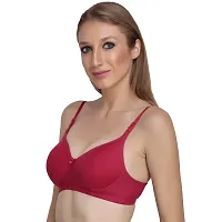 Liigne Women Padded Bra - Made of Pure Cotton Full Coverage Non Wired Seamless Pushup Soft Cup for T-Shirt Saree Dress Sports Garment for Daily Use Everyday-thumb4