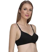 Liigne Women Padded Bra - Made of Pure Cotton Full Coverage Non Wired Seamless Pushup Soft Cup for T-Shirt Saree Dress Sports Garment for Daily Use Everyday-thumb2