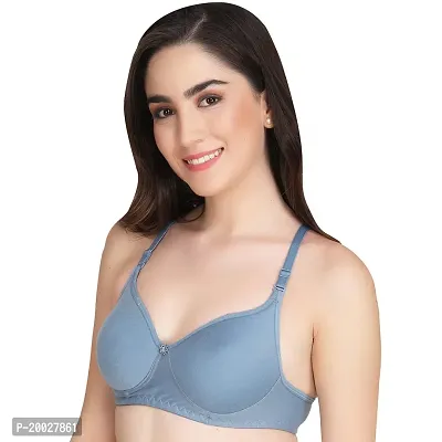 Liigne Women Padded Bra - Made of Pure Cotton Full Coverage Non Wired Seamless Pushup Soft Cup for T-Shirt Saree Dress and for Everyday-thumb4