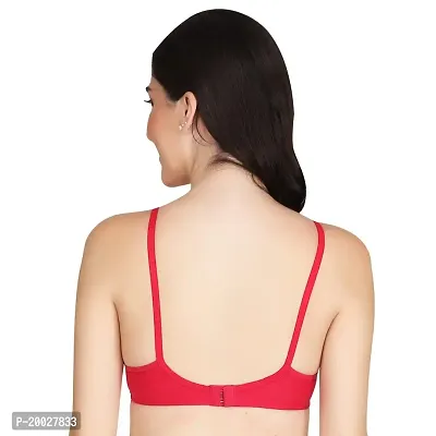 Liigne Women Non Padded Bra - Made of Pure Cotton Full Coverage Non Wired Seamless Pushup Soft Cup for T-Shirt Saree Dress Sports Garment for Daily Use Everyday-thumb3