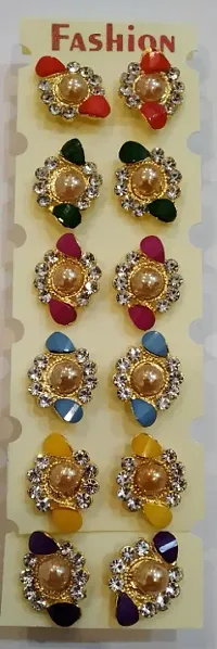 Combo of 6 pair earings for girls and women