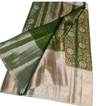 Alluring Art Silk Saree with Blouse piece 