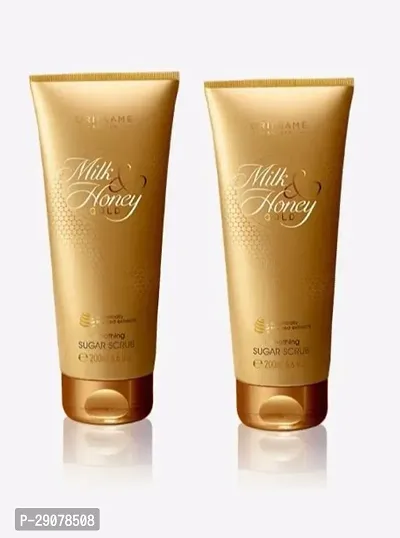 Oriflame Milk  Honey Gold smoothing Sugar Scrub {200 ML} | Pack Of 2-thumb0