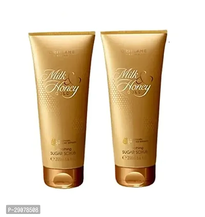 Oriflame Milk  Honey Gold smoothing Sugar Scrub {200 ML} | Pack Of 2-thumb4