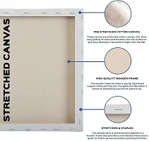 variety 12 x 12 STRETCHED CANVAS Cotton Medium Grain Stretched Canvas Board  Set of 4   PURE WHITE-thumb3