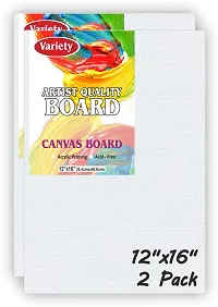 variety 12 x 16 BOARD CANVAS Cotton Medium Grain Board Canvas  Set of 2   White-thumb1