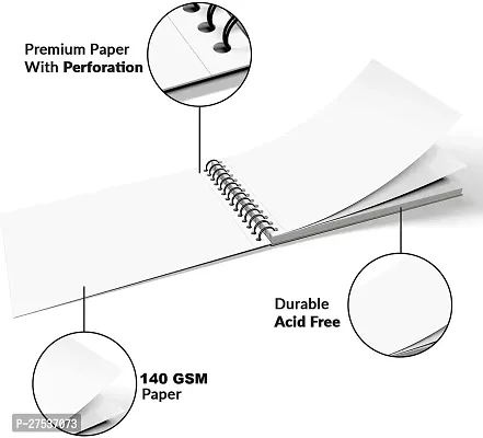 PANTONIC A5 Top Spiral-Bound Sketchpad for Artists   Sketching and Drawing Paper Doodling Sketch Pad  50 Sheets, Pack of 2-thumb4