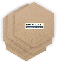 variety 4 Inch HEXAGON MDF PACK OF 6 Wooden Geometric Object-thumb1