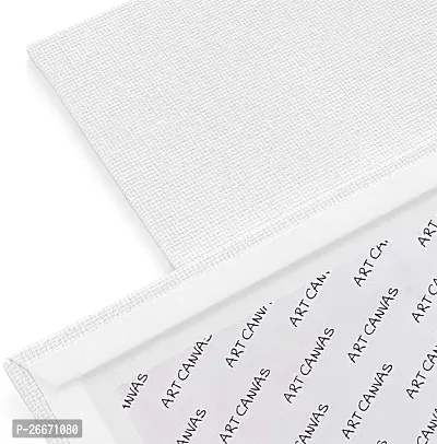 variety 8 x 8 CANVAS BOARD Cotton Medium Grain Board Canvas  Set of 6   PURE WHITE-thumb3