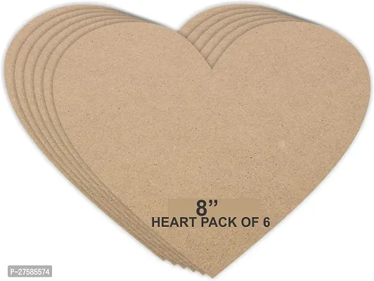 PANTONIC Mdf Board 8 inch heart for Art  Craft  6  Ash Japanese Wood Veneer  20 cm x 20 cm-thumb0