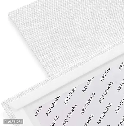 variety 12 x 18 CANVAS BOARD Cotton Medium Grain Board Canvas  Set of 4   White-thumb3