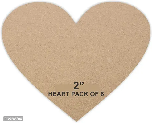 PANTONIC Mdf Board Heart 2 inch for Art  Craft  6  Ash Japanese Wood Veneer  6 cm x 6 cm-thumb2