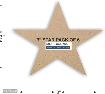 Variety Canvas STAR MDF 3 X 3 PACK OF 6 Ash Japanese Wood Veneer  8 cm x 8 cm-thumb2