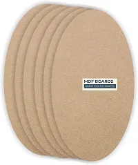 variety 12 Inch OVAL MDF PACK OF 6 Wooden Geometric Object-thumb1