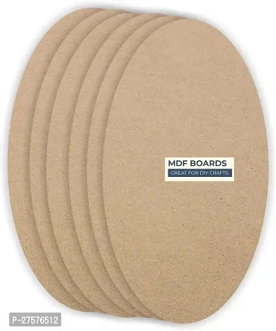 variety 12 Inch OVAL MDF PACK OF 6 Wooden Geometric Object-thumb2