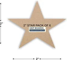 Variety Canvas STAR Mdf Board 2 x 2 for Art  Craft  6  Ash Japanese Wood Veneer  5 cm x 5 cm-thumb1