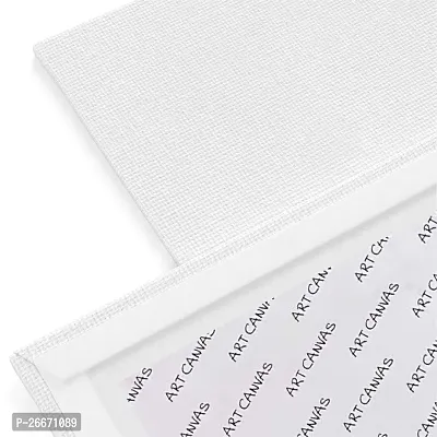 variety 12 x 12 CANVAS BOARD Cotton Medium Grain Board Canvas  Set of 4   PURE WHITE-thumb4