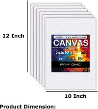 PANTONIC 10 x 12 Artists CANVAS BOARD TRIPLE LAYER PRIMED Cotton Medium Grain Board Canvas, Primed Canvas Board  Set of 12   White-thumb1