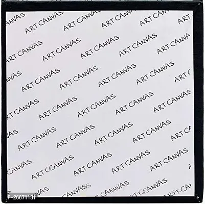 variety 4 x 4 BLK CANVAS BOARD Cotton Medium Grain Board Canvas  Set of 6   Black-thumb4