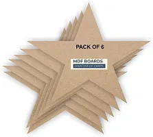 variety 8 Inch STAR MDF PACK OF 6 Wooden Geometric Object-thumb2