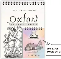 variety A 4  A 5 SKETCH BOOK PACK OF 2 Sketch Pad  50 Sheets, Pack of 2-thumb1