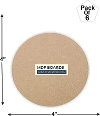 variety 4  Inch ROUND MDF PACK OF 6 Cherry Wood Veneer  10.16 cm x 10.16 cm-thumb1