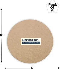 variety 6 Inch ROUND MDF PACK OF 6 Ash Japanese Wood Veneer  15.24 cm x 15.24 cm-thumb1