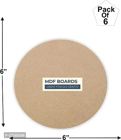 variety 6 Inch ROUND MDF PACK OF 6 Ash Japanese Wood Veneer  15.24 cm x 15.24 cm-thumb2