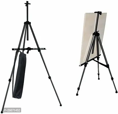 Variety Canvas Metal Easel Stand and Canvas Board Combo 8x10 2  10x12 3  pack of 5 Cotton Medium Grain Board Canvas  Set of 5   PURE WHITE-thumb4