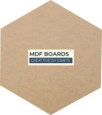 variety 10 Inch HEXAGON MDF PACK OF 6 Wooden Geometric Object-thumb2