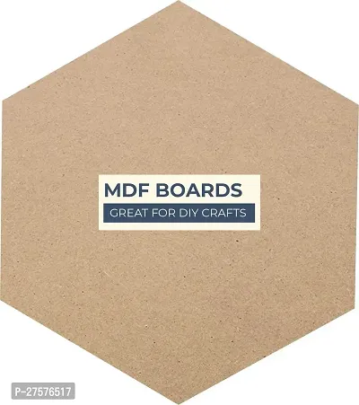 variety 10 Inch HEXAGON MDF PACK OF 6 Wooden Geometric Object-thumb3