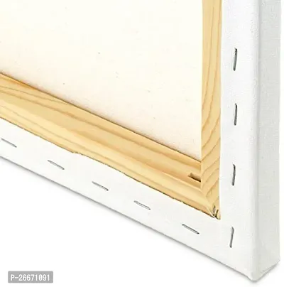 variety 4 x 8 STRETCHED CANVAS BOARD Cotton Medium Grain Stretched Canvas Board  Set of 2   PURE WHITE-thumb4