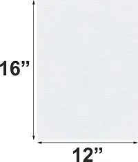 variety 12 x 16 BOARD CANVAS Cotton Medium Grain Board Canvas  Set of 6   PURE WHITE-thumb3