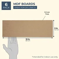 variety 15 X 5 MDF HARDBOARD PACK OF 6 Wooden Geometric Object-thumb2