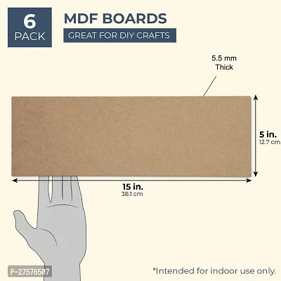 variety 15 X 5 MDF HARDBOARD PACK OF 6 Wooden Geometric Object-thumb3