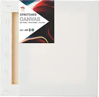 Variety Canvas VARIETY CANVAS STRETCHED ROUND CANVAS 6 x 8 Cotton Medium Grain Stretched Canvas Board  Set of 2   PURE WHITE-thumb1