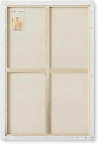 Variety Canvas NA Cotton Medium Grain Stretched Canvas Board, Pre Stretched Canvas, Primed Canvas Board, Board Canvas  Set of 1   PURE WHITE-thumb1