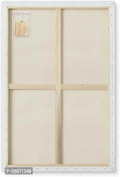 Variety Canvas NA Cotton Medium Grain Stretched Canvas Board, Pre Stretched Canvas, Primed Canvas Board, Board Canvas  Set of 1   PURE WHITE-thumb2