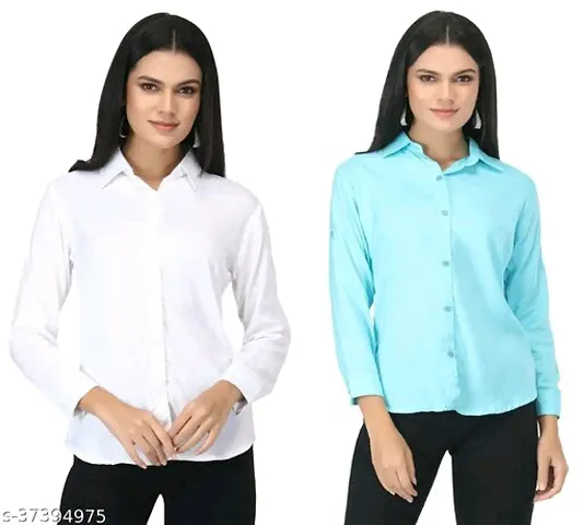 Classy Rayon Shirt combo of 2 for Women