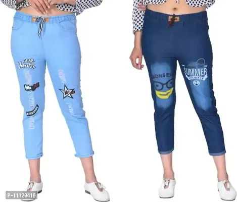 Stylish Denim Jeans Combo For Women-thumb0